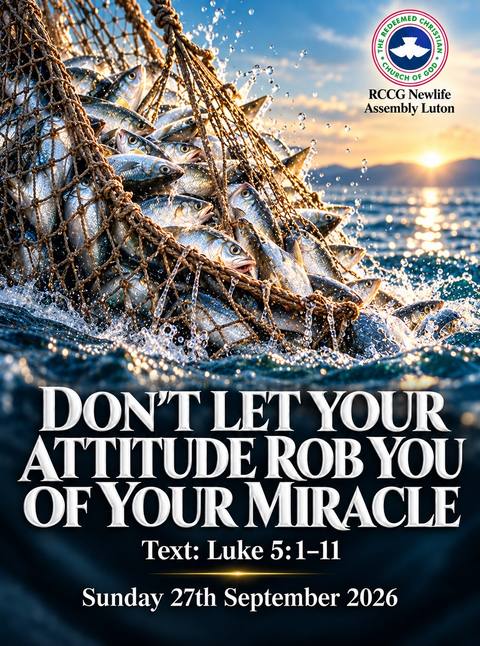 Sermon cover: Don’t Let Your Attitude Rob You of Your Miracle
