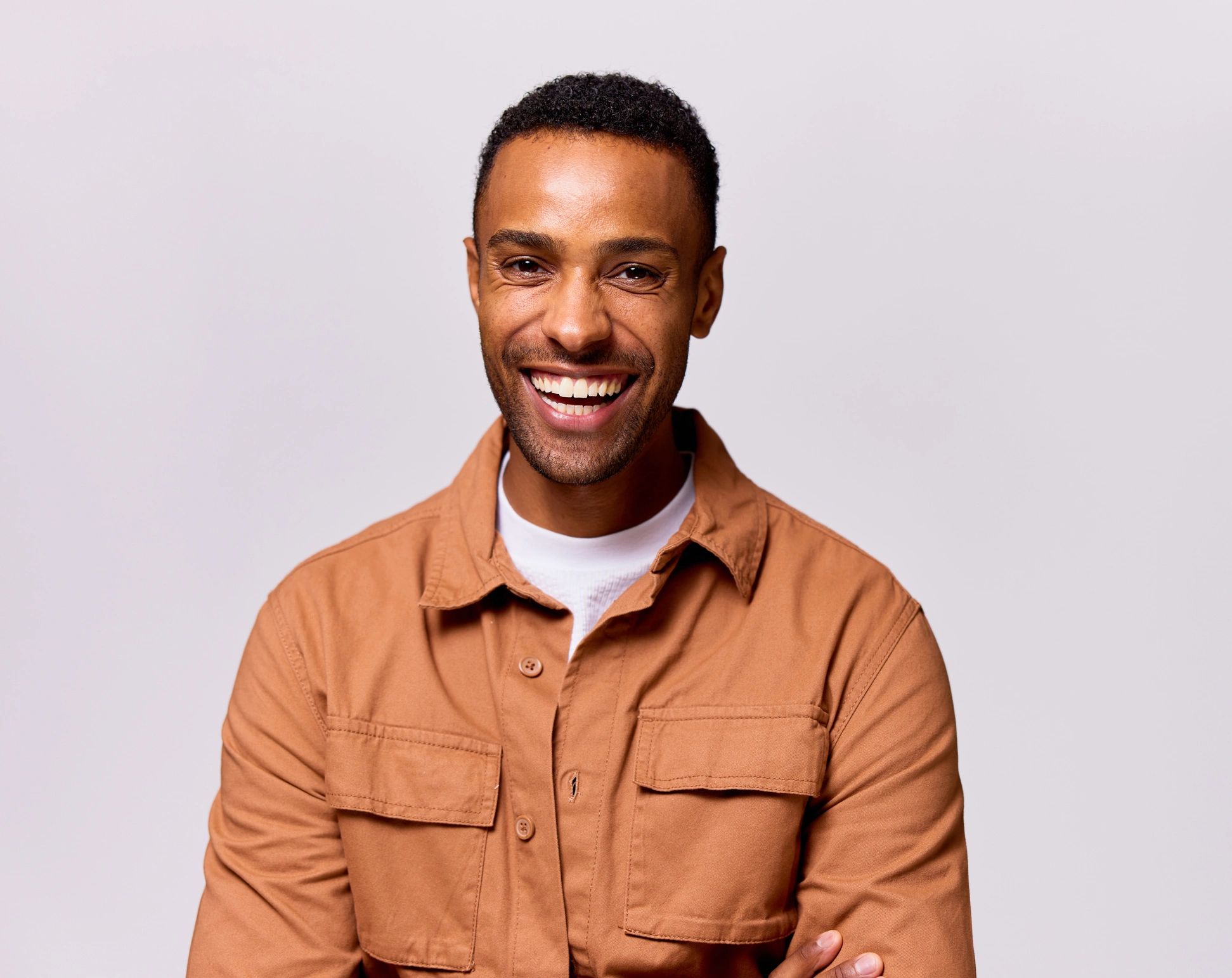 smiling church member portrait